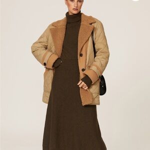 Derek Lam 10 Crosby Faux Shearling Reversible Teddy Jacket Coat 0